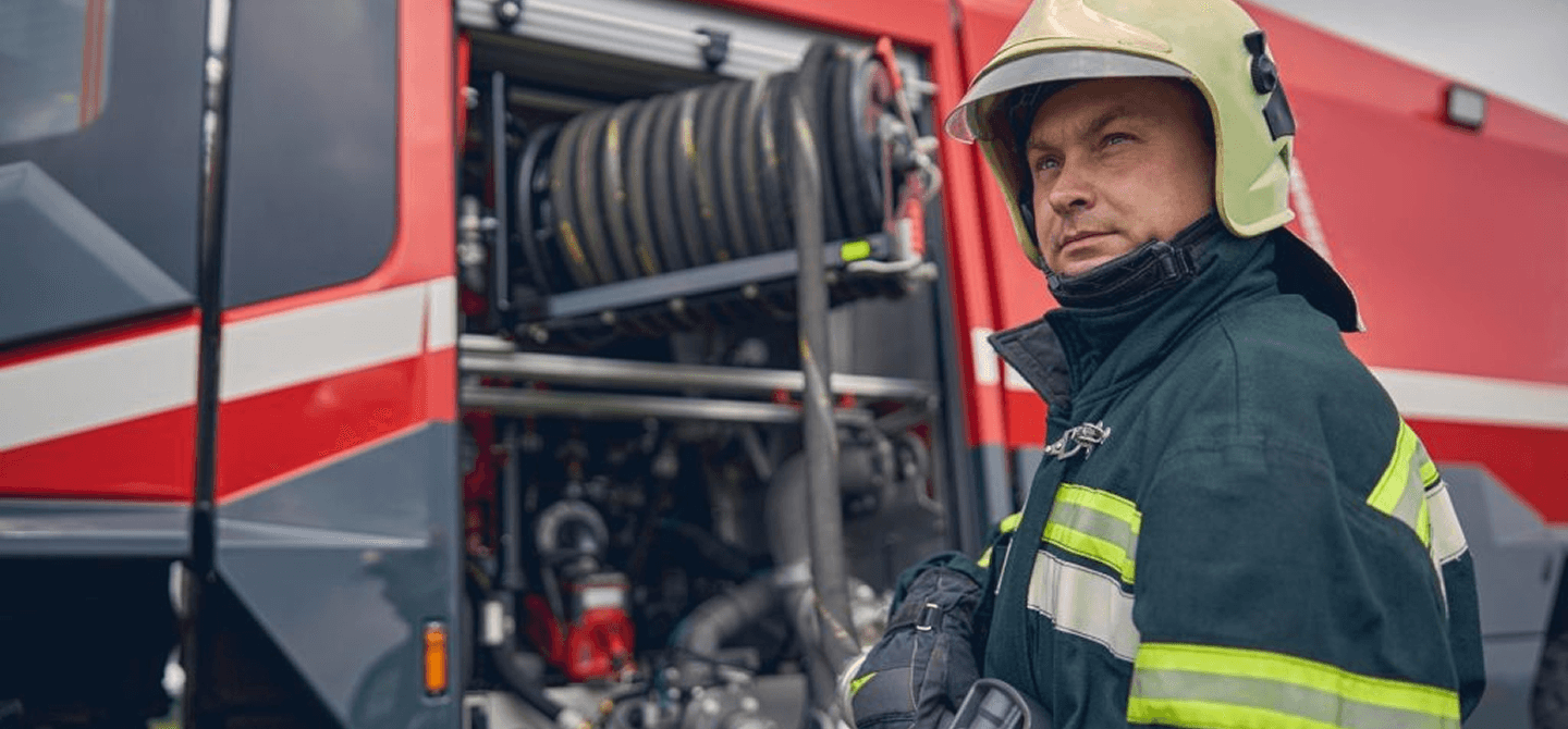 Contact us - Firefighter background